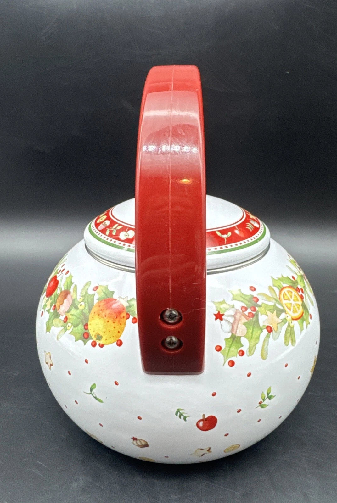 Villeroy & Boch WINTER BAKERY DELIGHT Porcelain Enamel On Steel Tea Kettle 2 QT