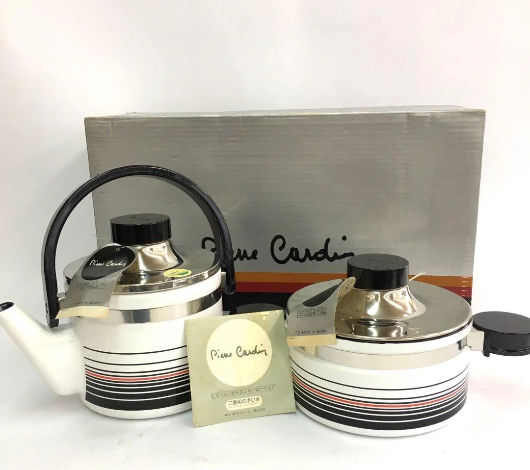 Kettle Zojirushi x Pierre Cardin Enamel Double Handle Used