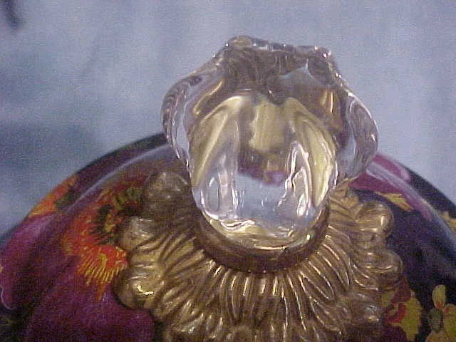 MacKENZIE CHILDS 3 QT BLACK FLOWER MARKET TEA KETTLEMINT