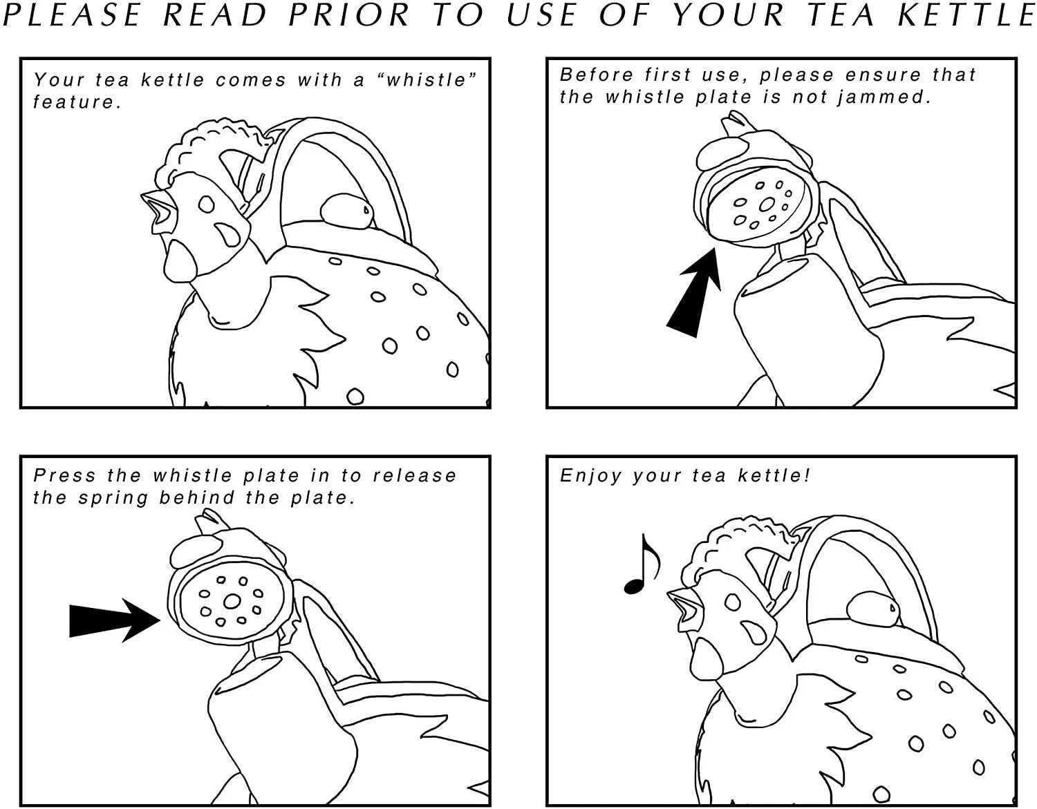 Enameled 1.6 Quart Enamel-on-Steel Whistling Tea Kettle (Watermelon)