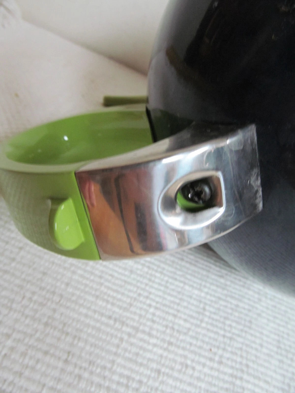 Vintage Copco Eggplant Enamel Whistling Tea Kettle