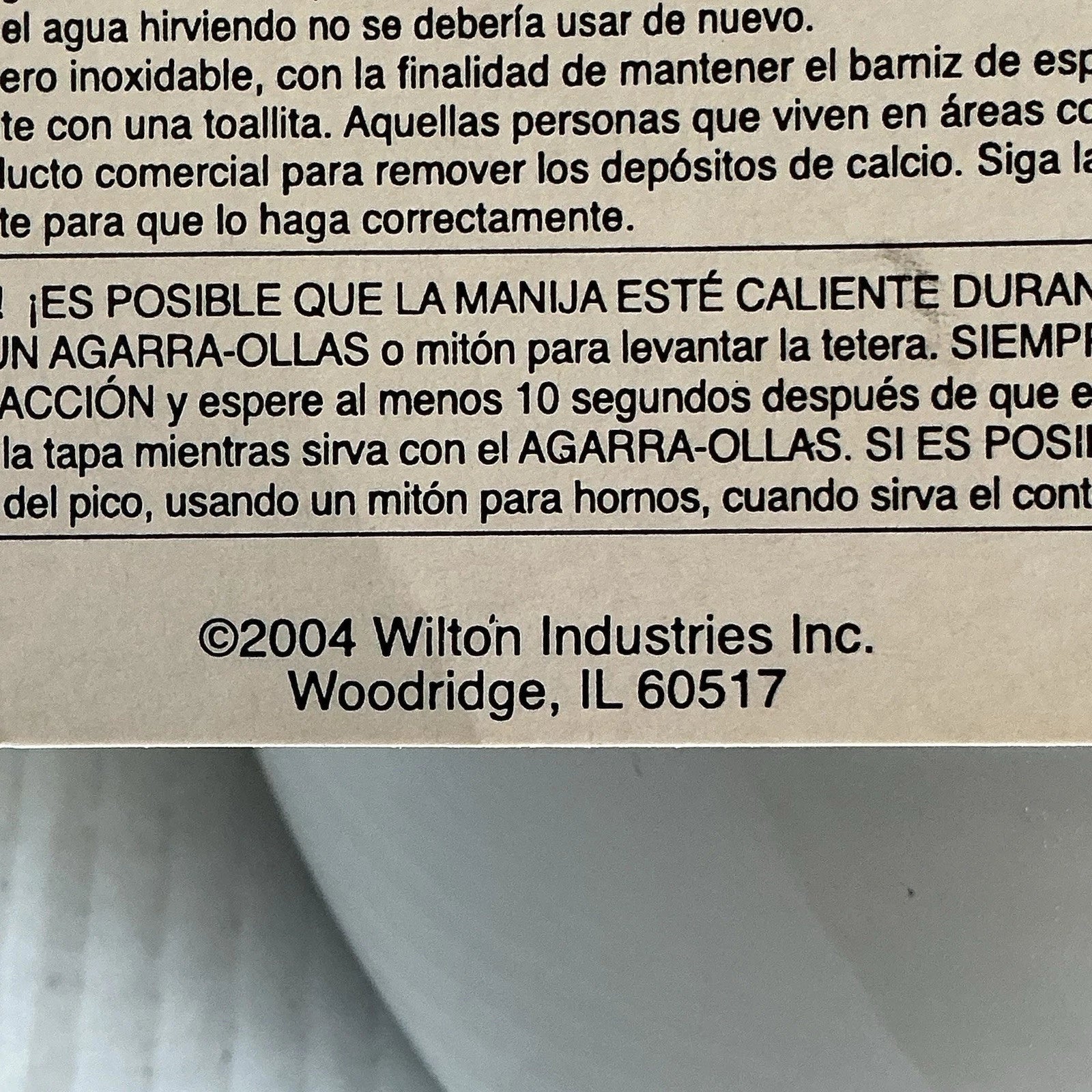 Vintage Copco Tea Kettle Whistling White Enamel Stainless Steel 2004 NEW NOS