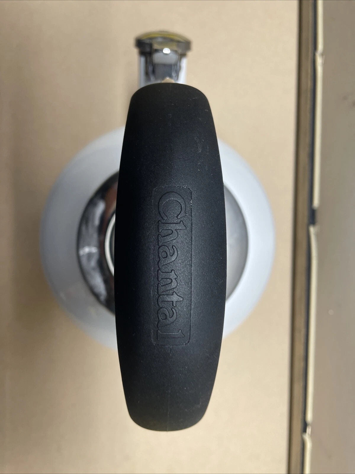 VTG Style Chantal Enamel on Steel WHITE Whistling Tea Pot Kettle