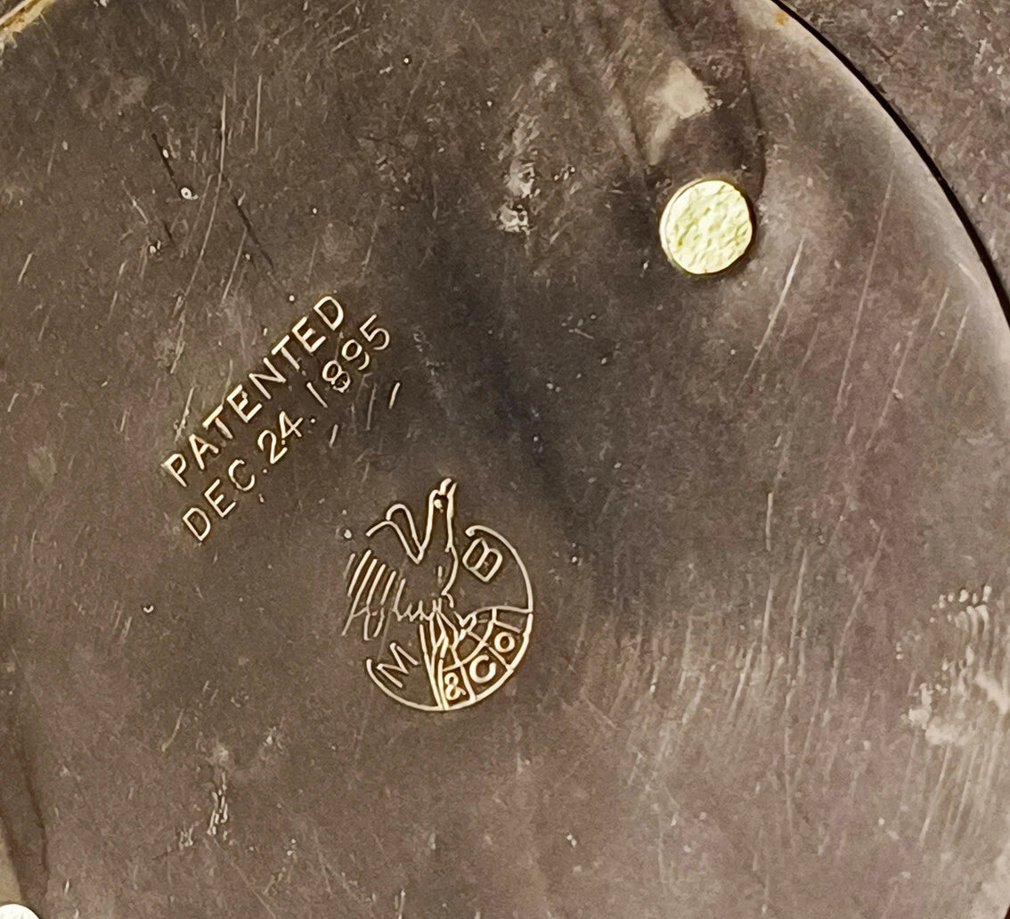 Antique Manning Bowing Gray Graniteware Enamelware Pewter Tea Coffee Set