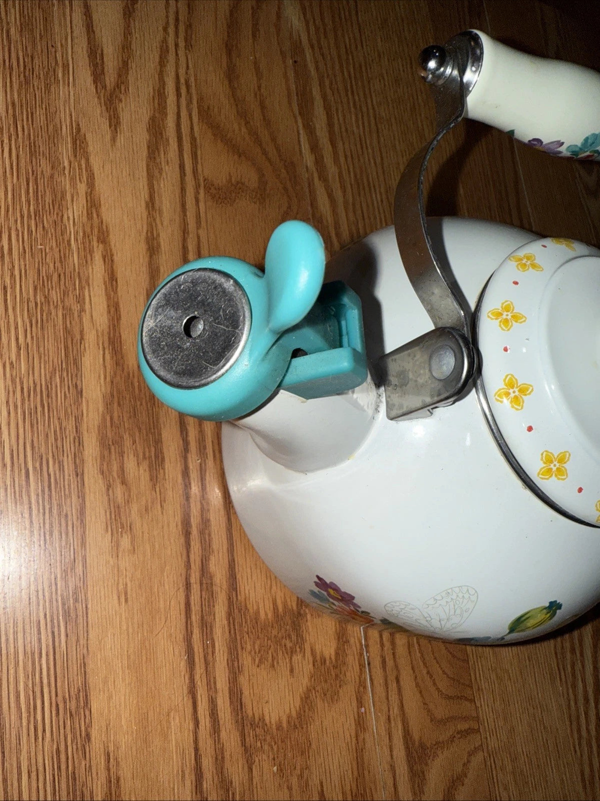 The Pioneer Woman Whistling Tea Kettle 2 Quart Blooming Bouquet Enamel On Steel