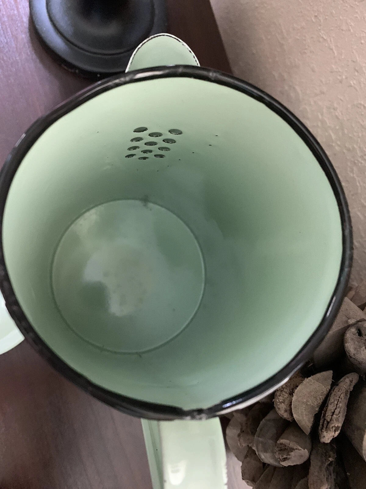 Teapot Kettle Enamelware Pale Mint Green Enamel Pot Nostalgia