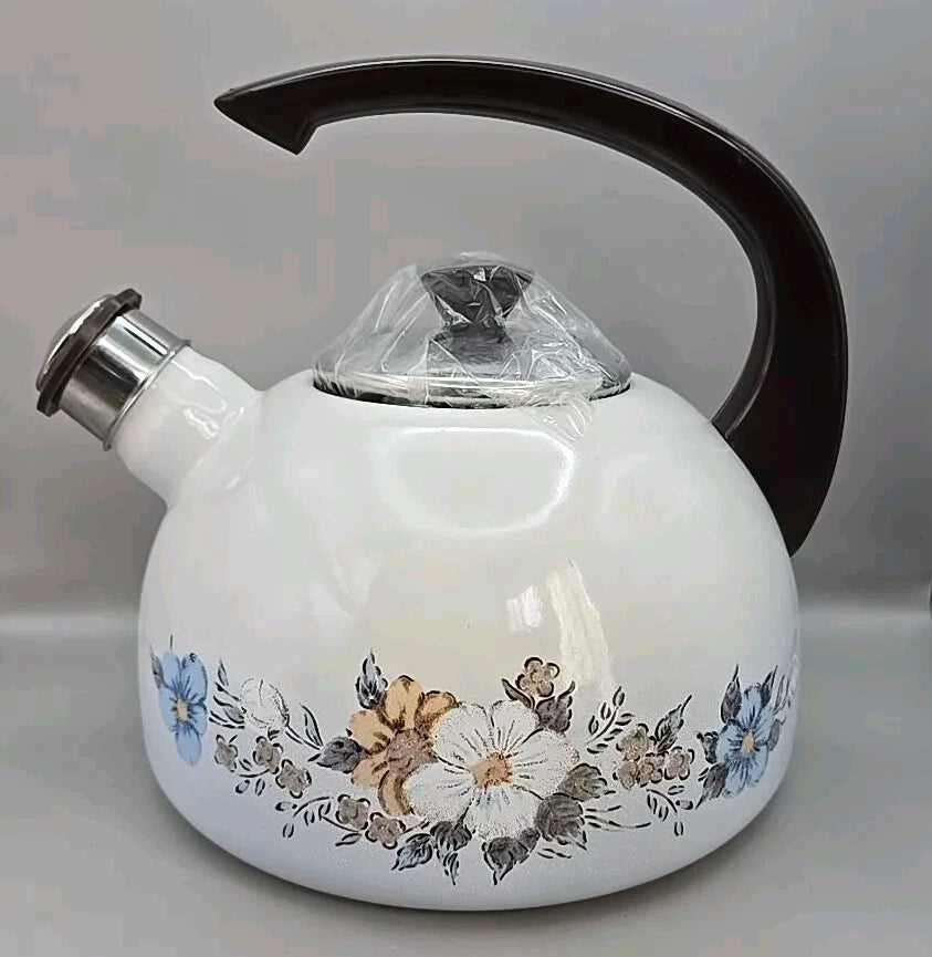 NEW Johann Haviland Bavarian Chinaware Spring Bouquet Whistling Teakettle In Box