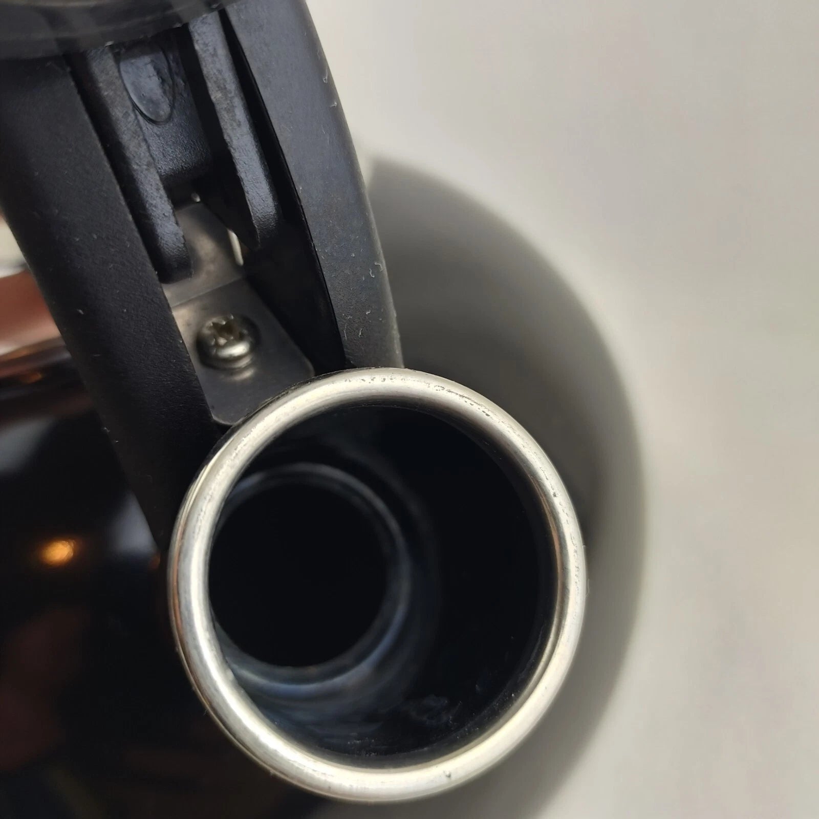 Whistling Tea Pot Kettle Black Enamel with Lid Large Unbranded