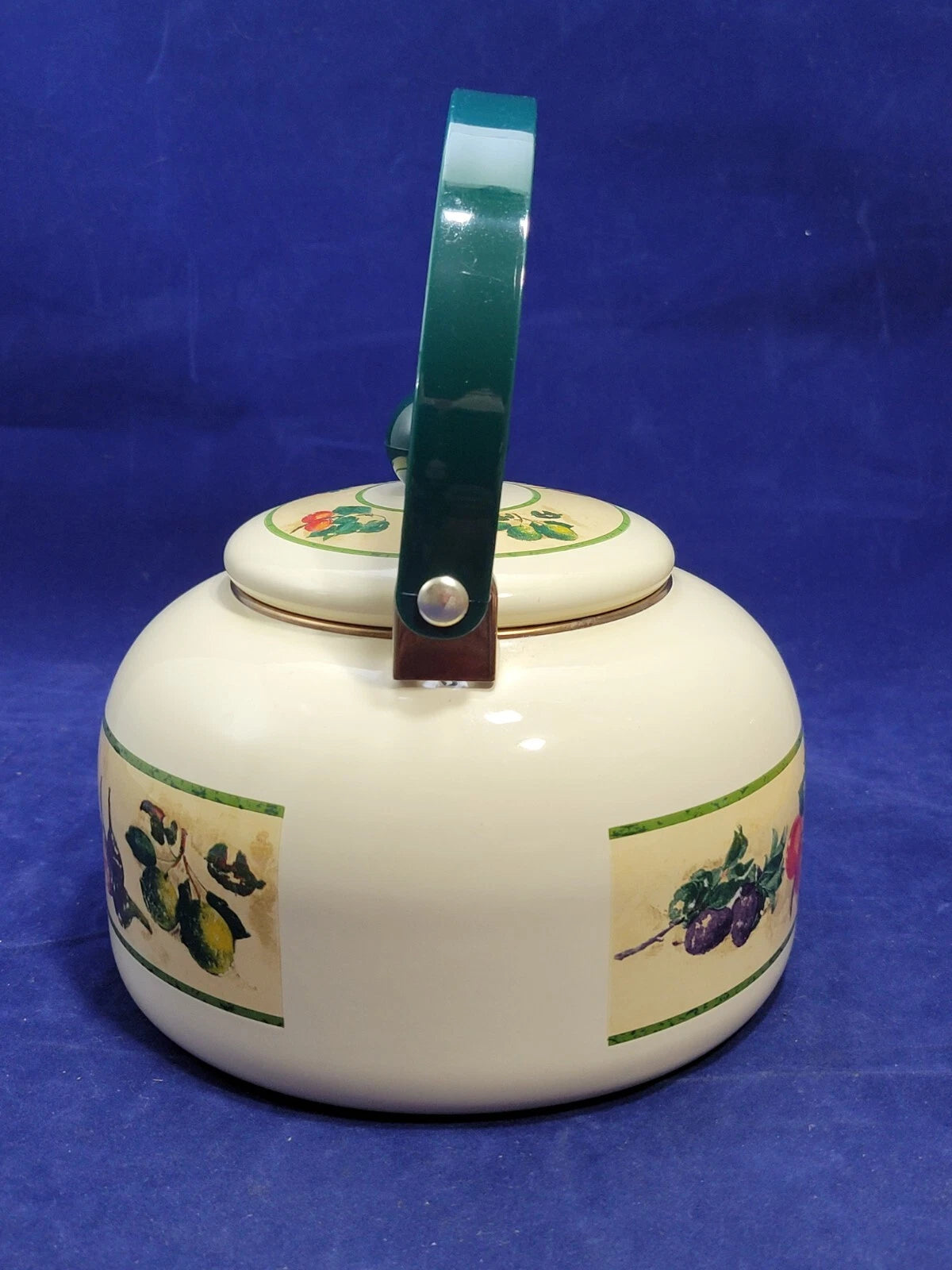 Vintage Enamel Teapot By Tools Of The Trade, Made In Indonesia