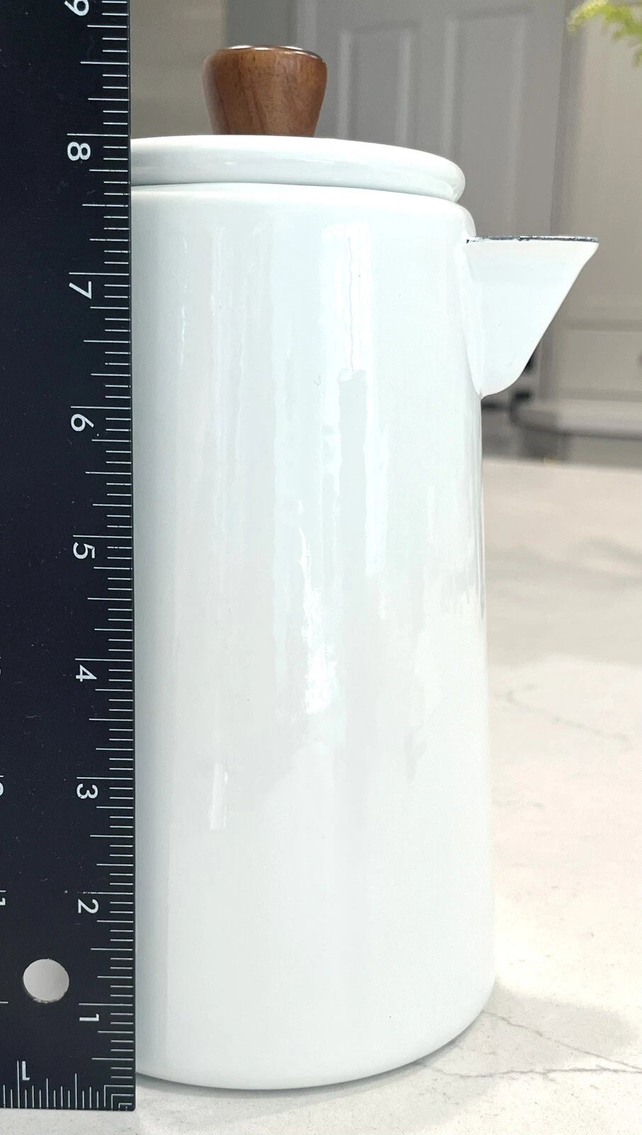 Hearth & Hand Magnolia Enamel Coffee Pot Rustic Farmhouse 6-Cup ~Rare