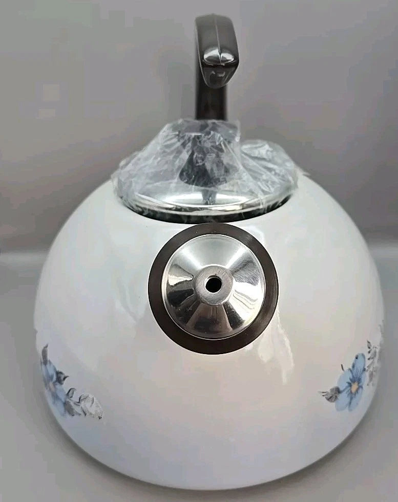 NEW Johann Haviland Bavarian Chinaware Spring Bouquet Whistling Teakettle In Box