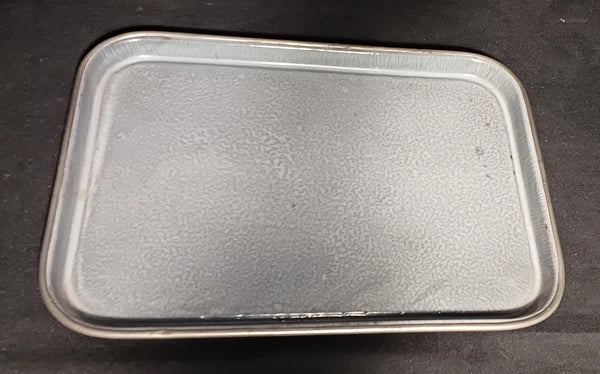 Antique Manning Bowing Gray Graniteware Enamelware Pewter Tea Coffee Set