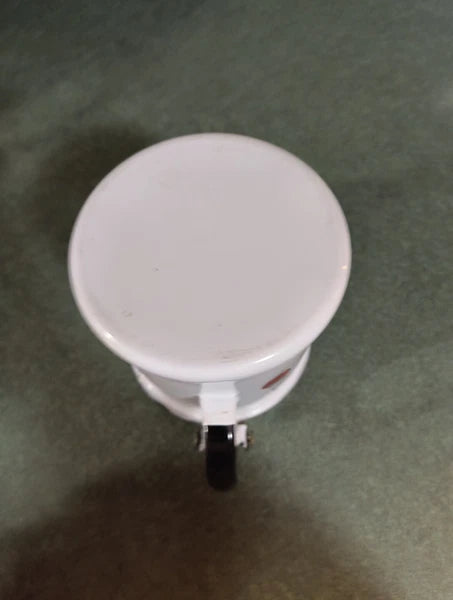 GEORGES BRIARD MCM ENAMELWARE TEA POT WHITE PINEAPPLE LEAVES STRAWBERRY BLACK