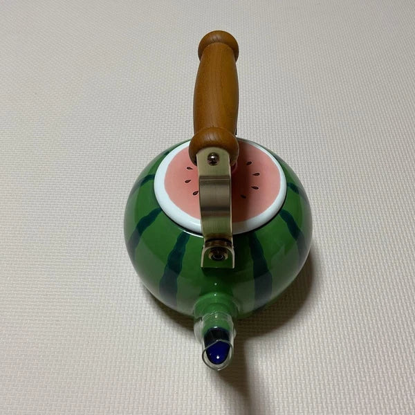 Kettle Ejiry Fruit Club Watermelon 1.4L Showa Retro hooped enamel used