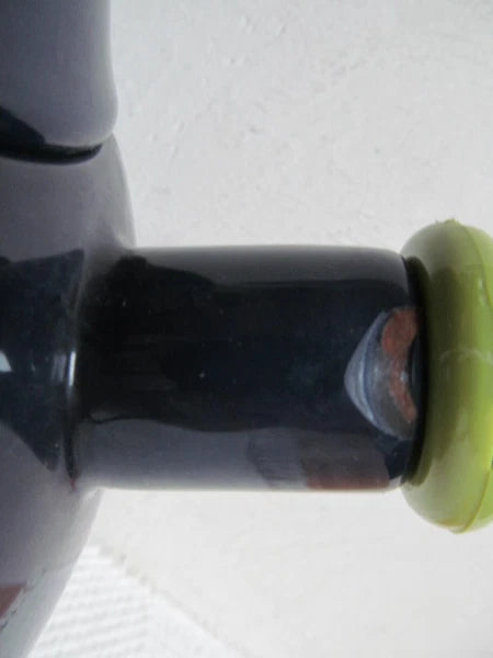 Vintage Copco Eggplant Enamel Whistling Tea Kettle