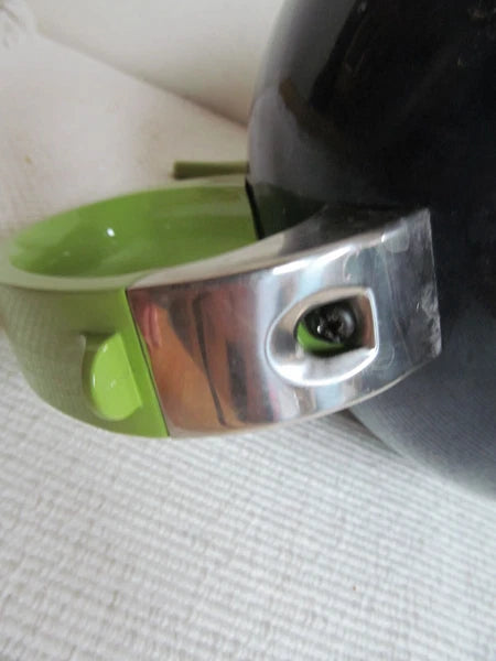 Vintage Copco Eggplant Enamel Whistling Tea Kettle