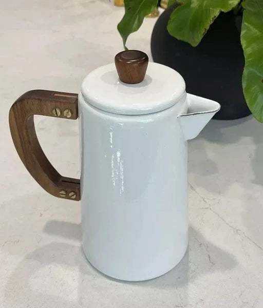 Hearth & Hand Magnolia Enamel Coffee Pot Rustic Farmhouse 6-Cup ~Rare