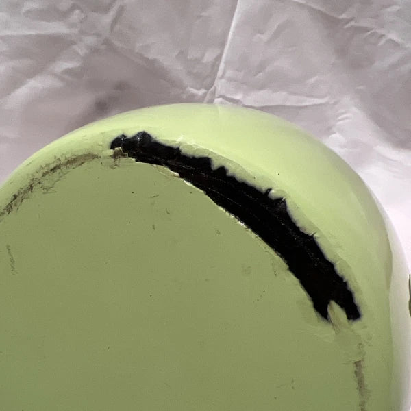 Vintage Copco Kettle Whistling Tea Pot Light green enamel