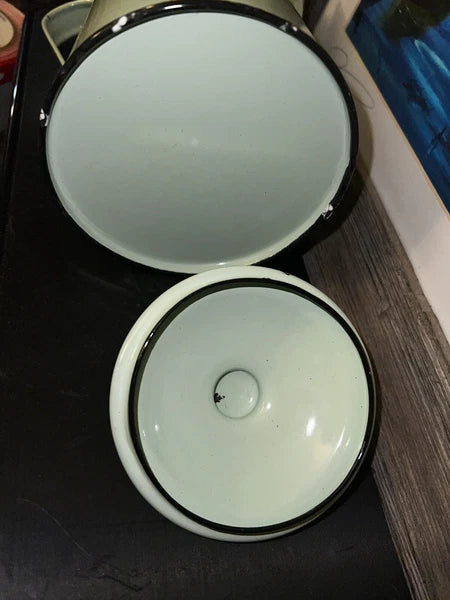 Teapot Kettle Enamelware Pale Mint Green Enamel Pot Nostalgia