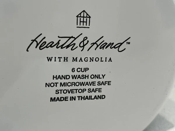 Hearth & Hand Magnolia Enamel Coffee Pot Rustic Farmhouse 6-Cup ~Rare