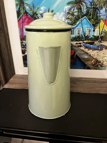 Teapot Kettle Enamelware Pale Mint Green Enamel Pot Nostalgia