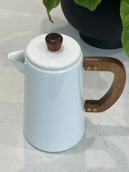 Hearth & Hand Magnolia Enamel Coffee Pot Rustic Farmhouse 6-Cup ~Rare