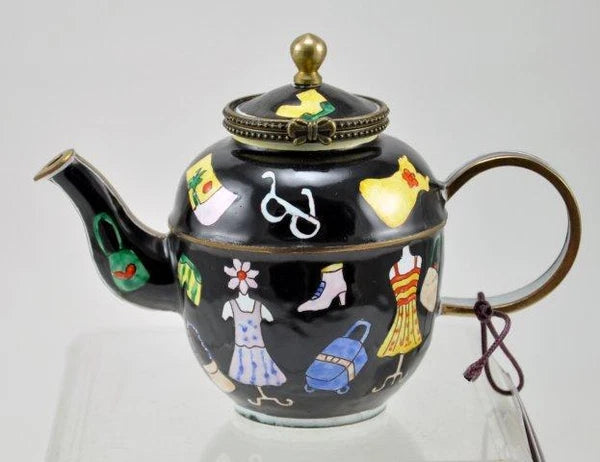 KELVIN CHEN Enamel Mini Copper Teapot -  Fashion Lady  *OLD - Retired
