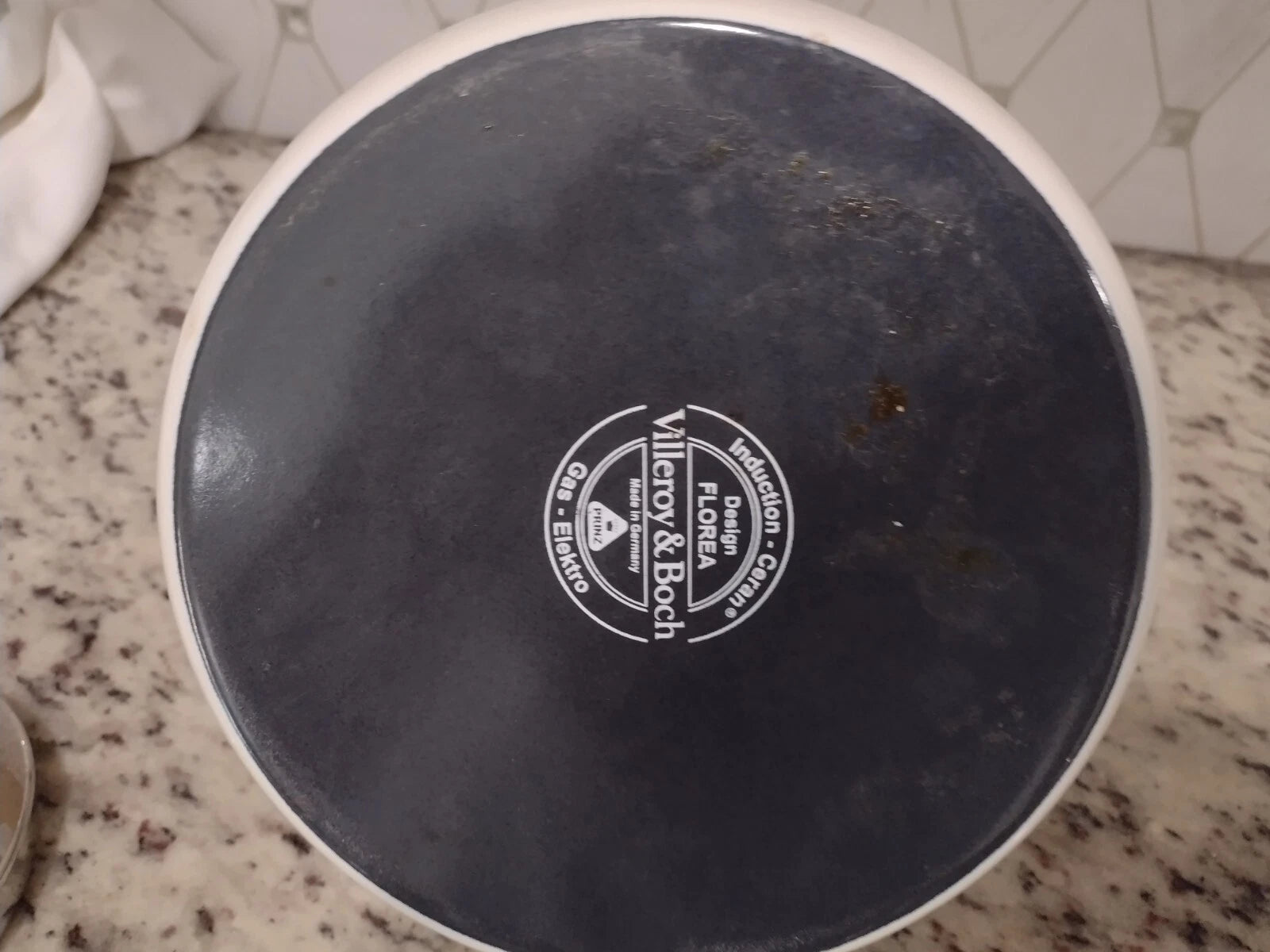 Villeroy And Boch Florea Tea Kettle Enamel Flower Butterfly Rare