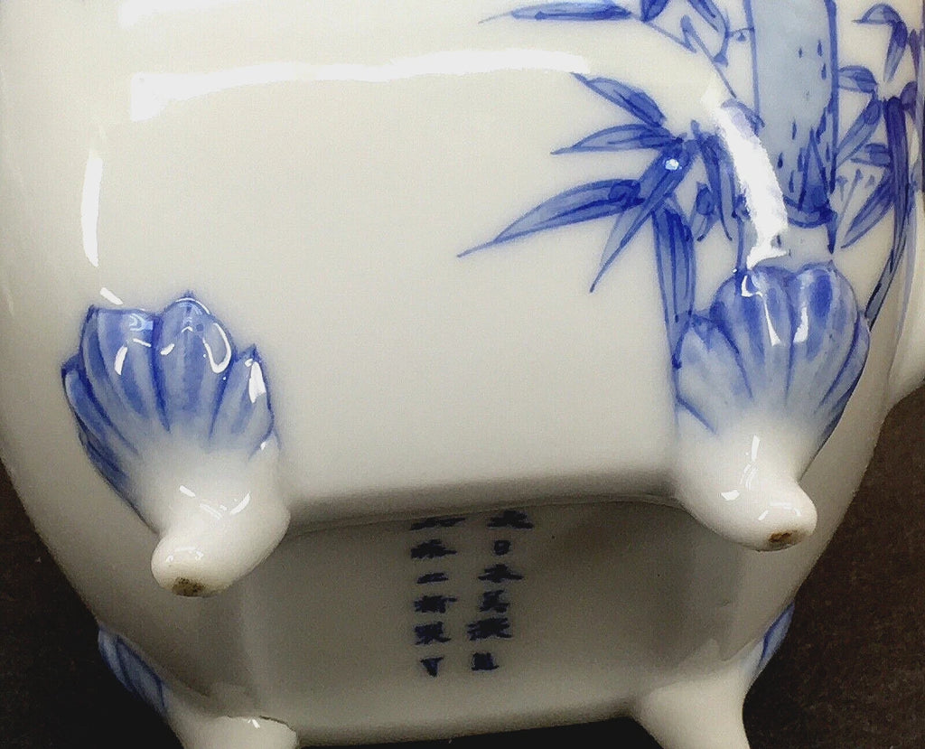 Japanese Meiji Porcelain Tea Set - Teapot, Cream & Sugar Bowls, Signed