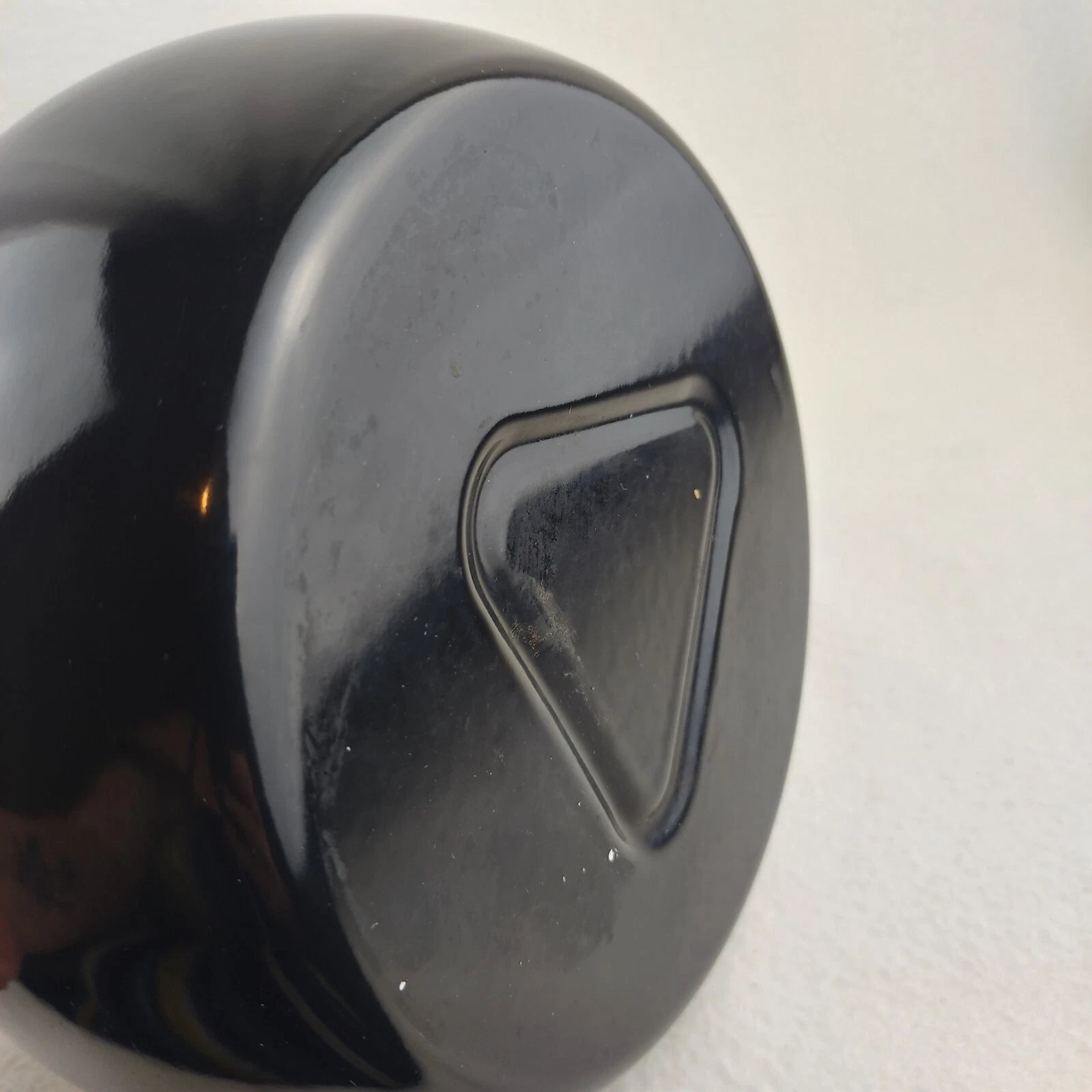 Whistling Tea Pot Kettle Black Enamel with Lid Large Unbranded