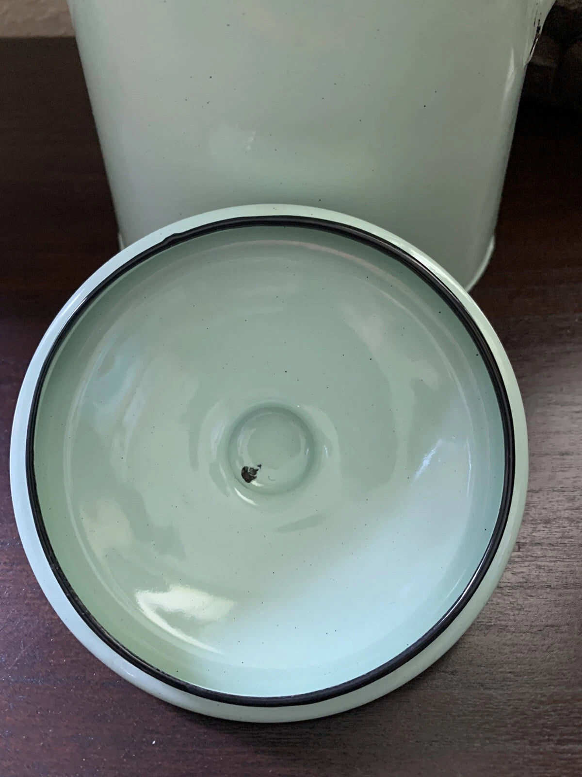 Teapot Kettle Enamelware Pale Mint Green Enamel Pot Nostalgia