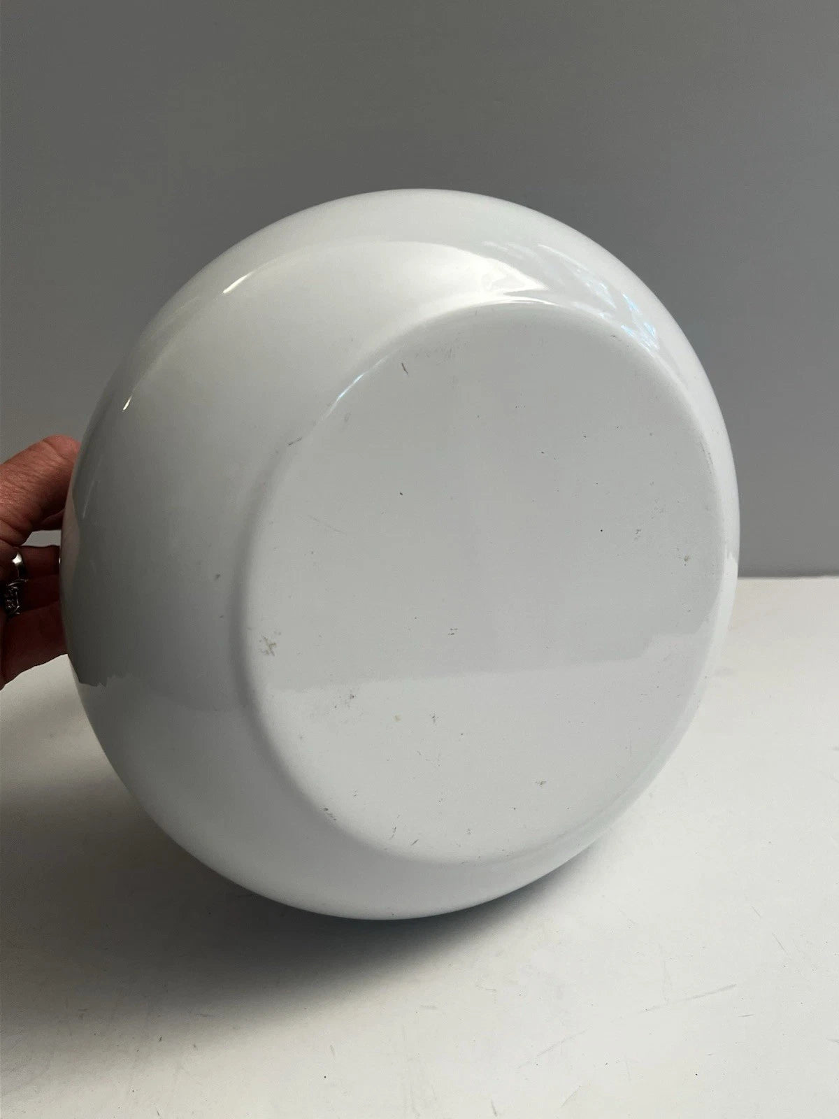 MCM Copco Sam Lebowitz Ultimo 2.5 Qt White Enameled Steel Whistling Tea Kettle