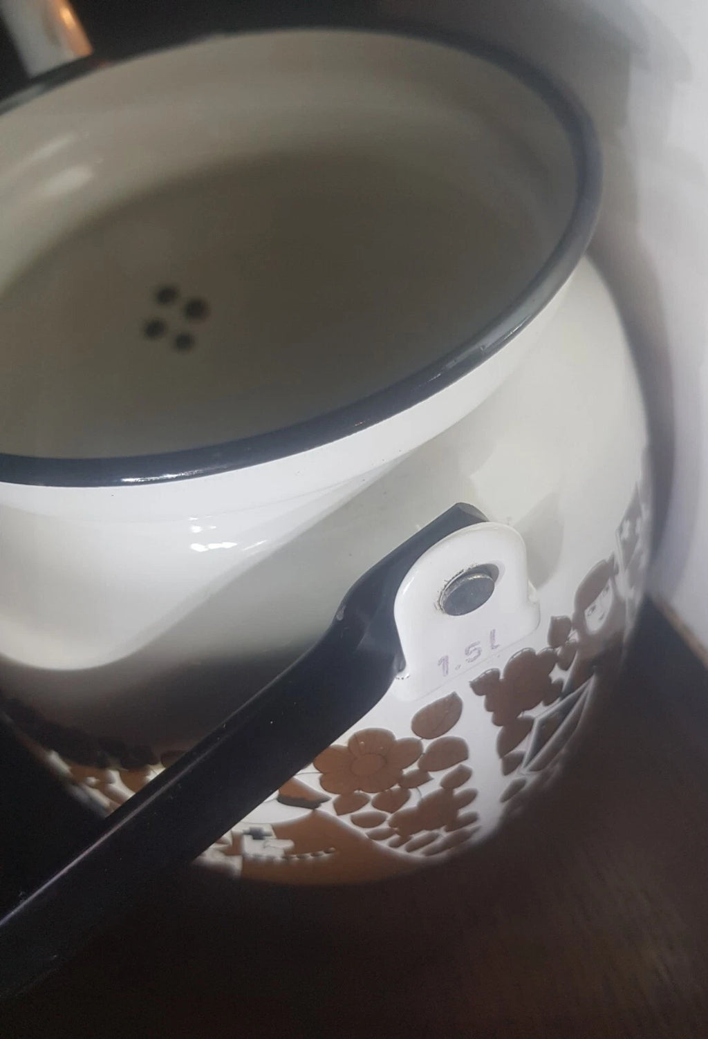 Vintage Arabia Finel Kaj Franck Ritari Medieval Troubadour Enamel Teapot Kettle