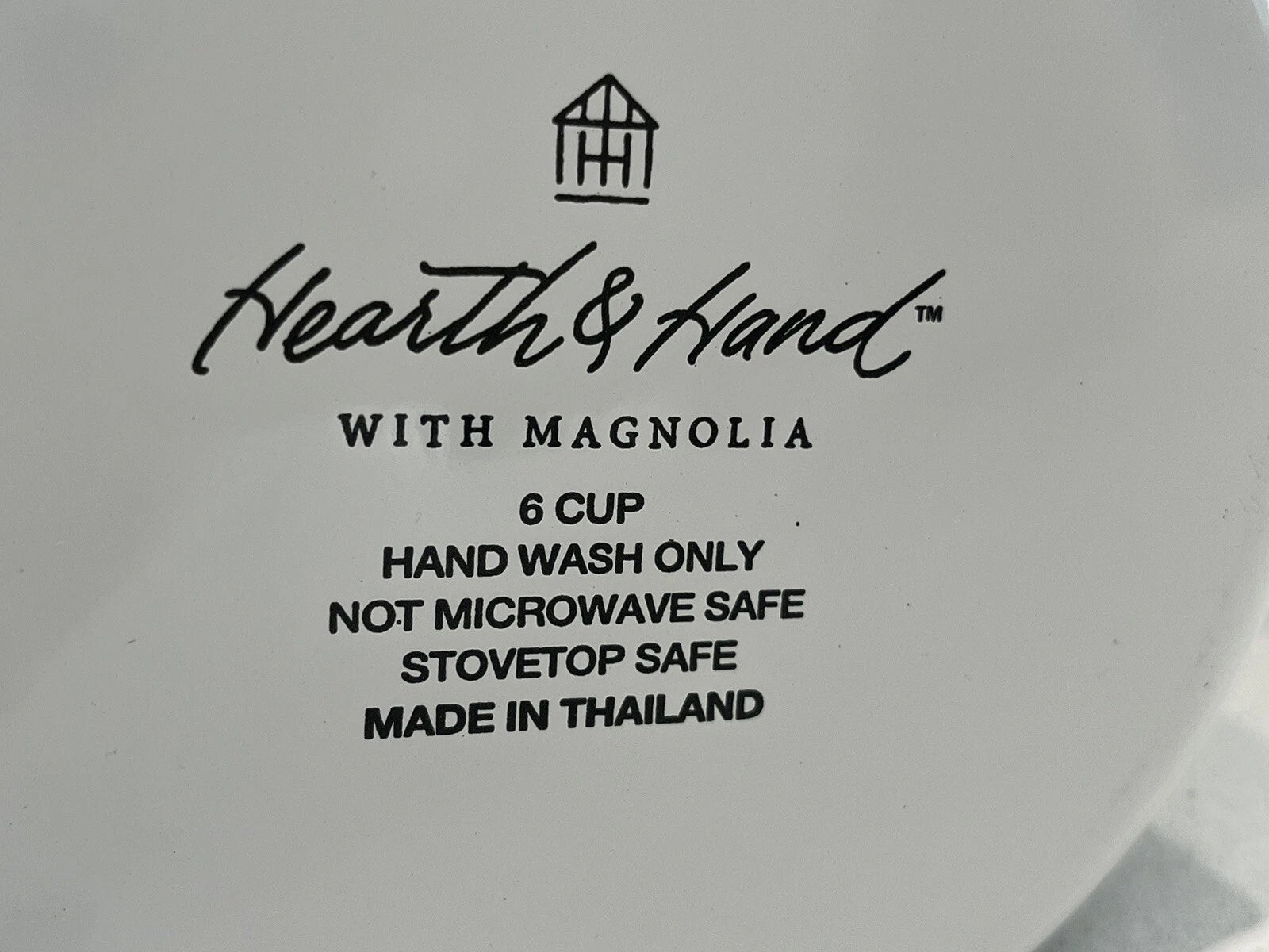 Hearth & Hand Magnolia Enamel Coffee Pot Rustic Farmhouse 6-Cup ~Rare