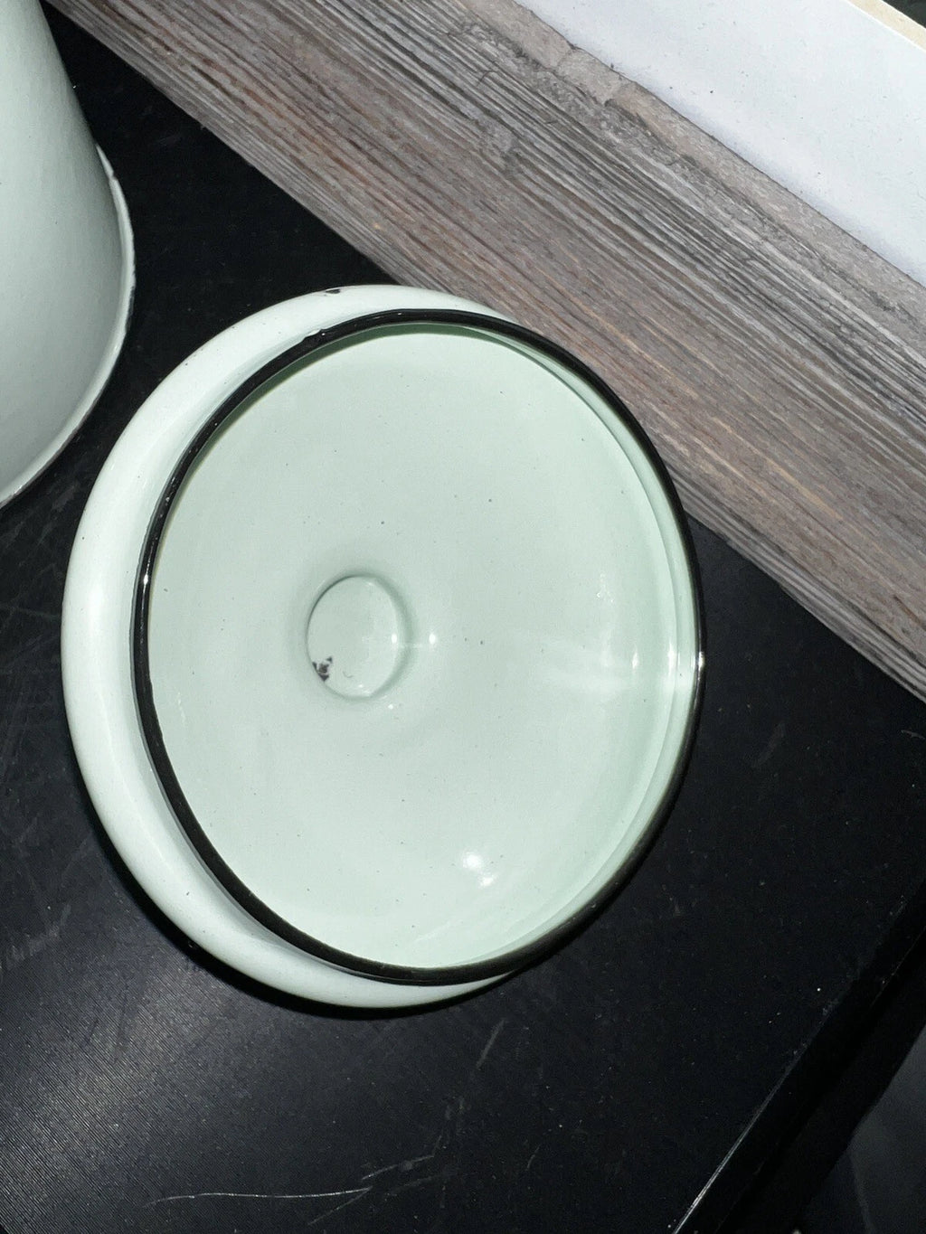 Teapot Kettle Enamelware Pale Mint Green Enamel Pot Nostalgia