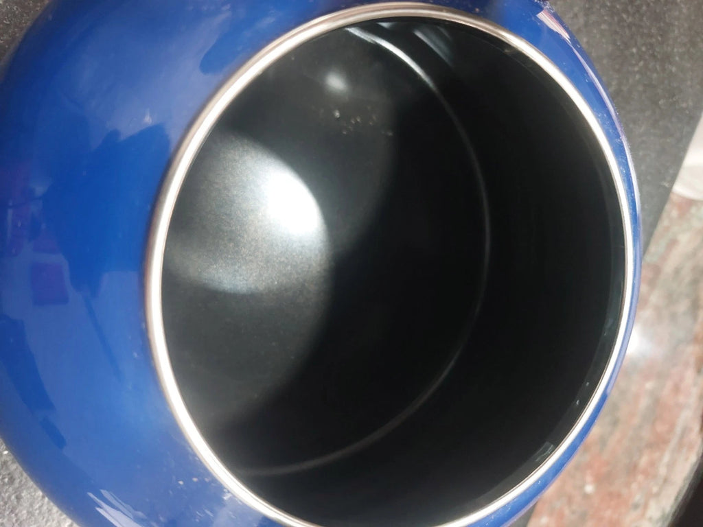 KitchenAid 2 Quart Blue Enamel Whistling Tea Kettle Pot Blue