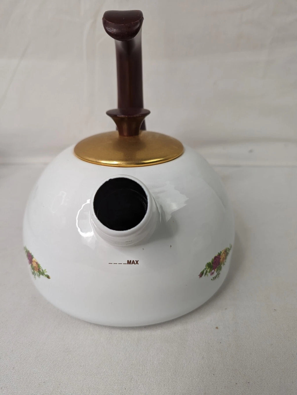 VINTAGE OLD COUNTRY ROSES COLLECTION ENAMEL 6 CUP REPLACEMENT KETTLE