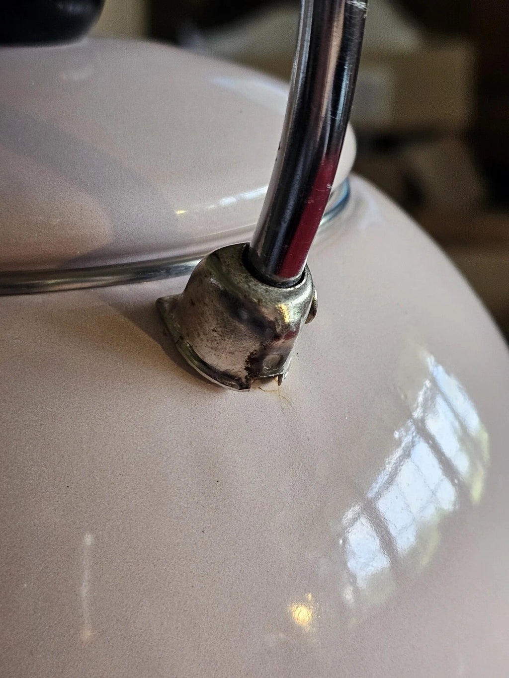 Vintage Kamenstein Pink Pig Whistling Teapot Tea Kettle