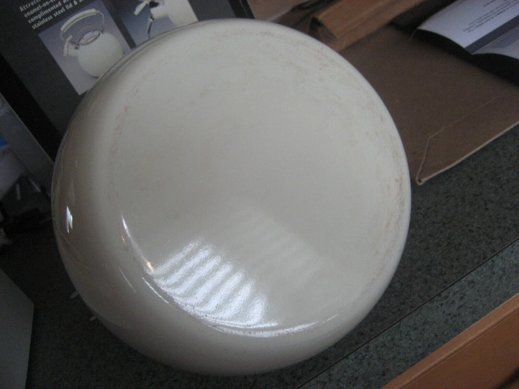 COPCO Linen Color Porcelain Enamel Whistling Tea Kettle 2.5 qt/10 cups/2.4 L