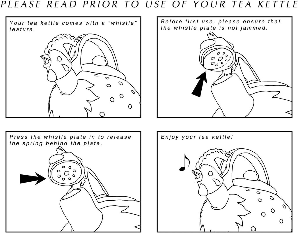 Enameled 1.6 Quart Enamel-on-Steel Whistling Tea Kettle (Watermelon)