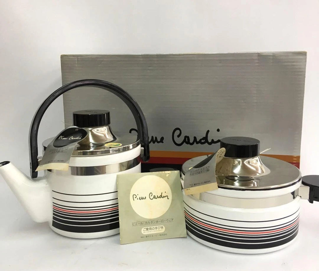 Kettle Zojirushi x Pierre Cardin Enamel Double Handle Used