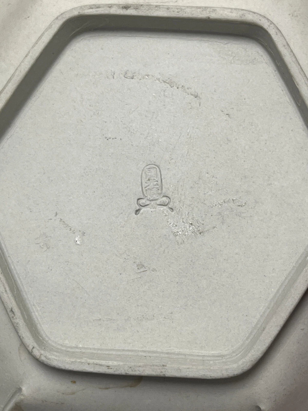 Japanese Banko Ware Plate and Teacup Crane Enamel  Marked