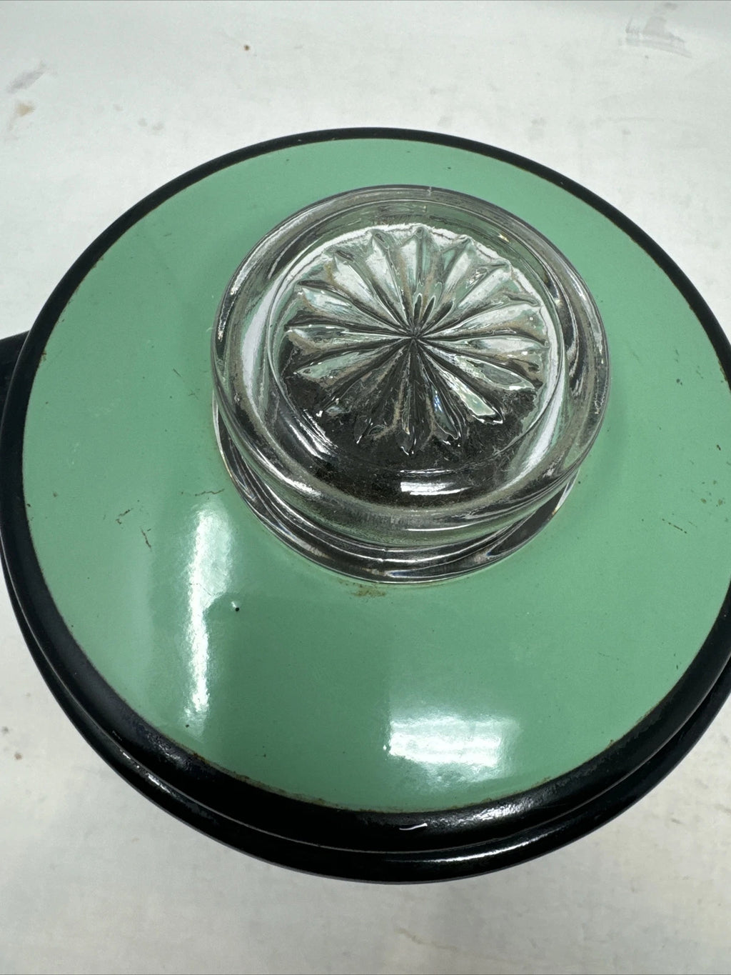 Vintage Vollrath Kook King Tea/Coffee Kettle Pot Seafoam Green Aqua