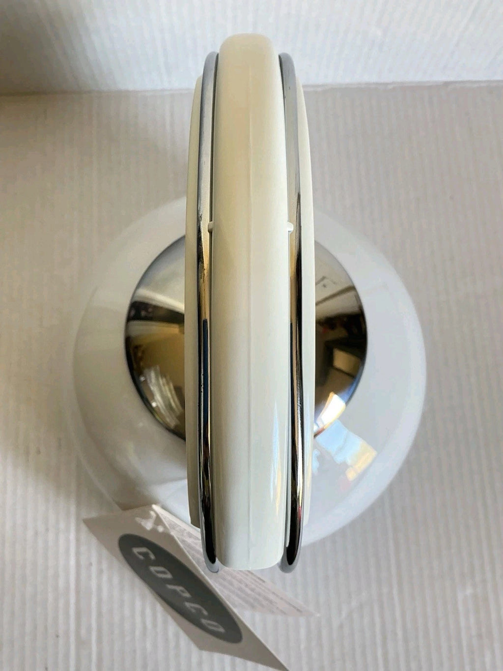 Vintage Copco Tea Kettle Whistling White Enamel Stainless Steel 2004 NEW NOS