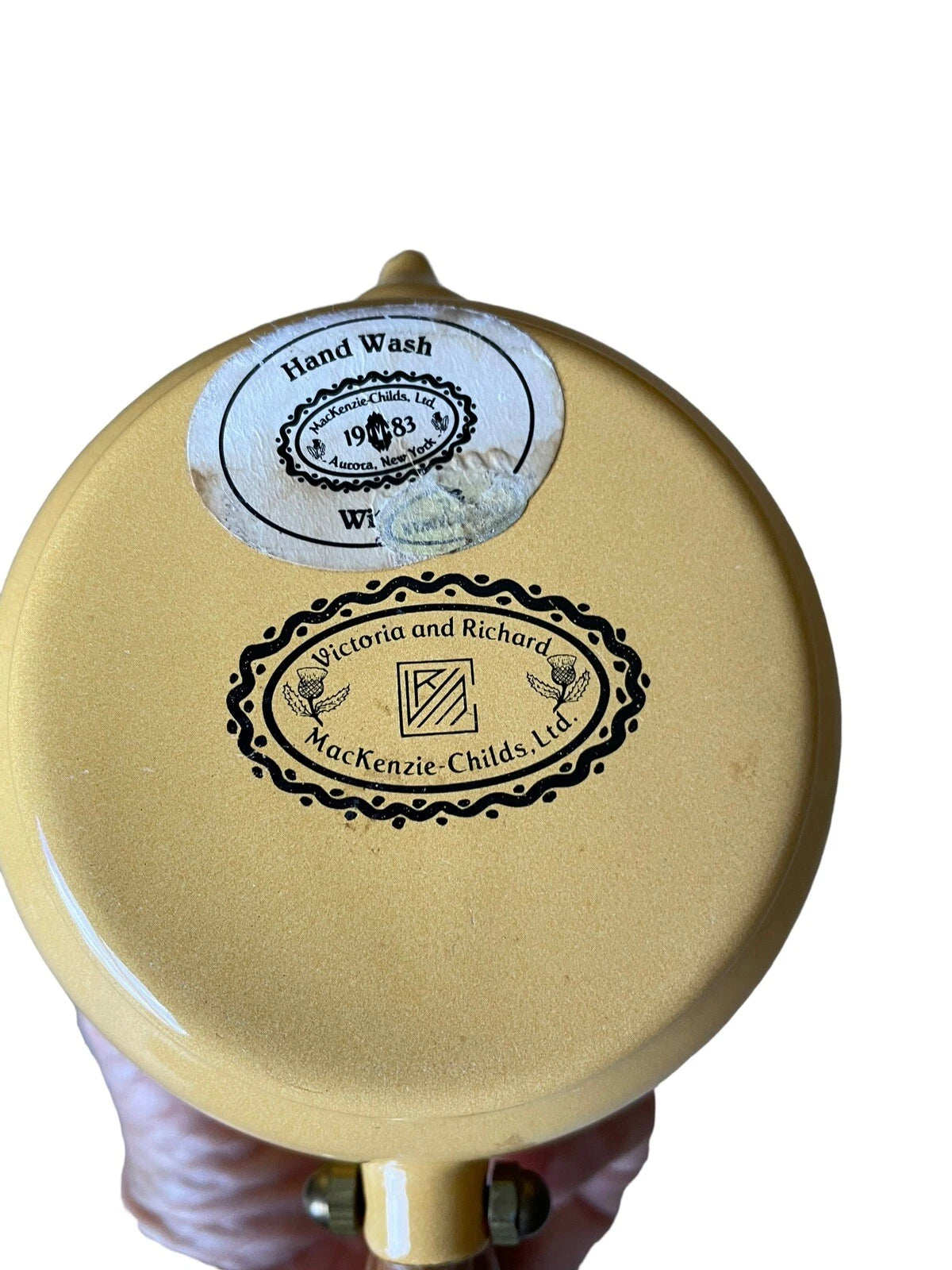 MacKenzie- Childs Victoria and Richard Green Enamel teapot