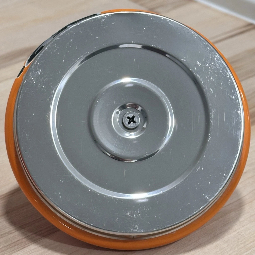 VTG Le Creuset Orange Flame Enamel Whistling Demi Kettle Teapot 1.25 Qt Pls READ