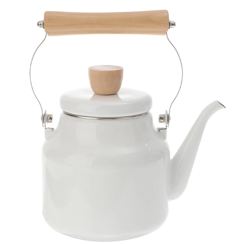 Kettle Travel Make Tea Enamel Teakettle for Stove Gas Top