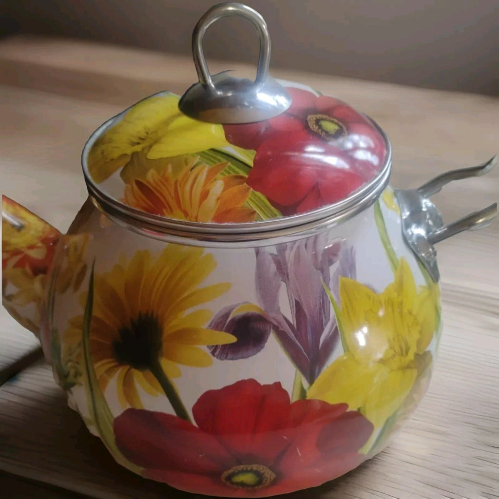 The Pioneer Woman Flower Garden Design Tea Pot Kettle See Pictures