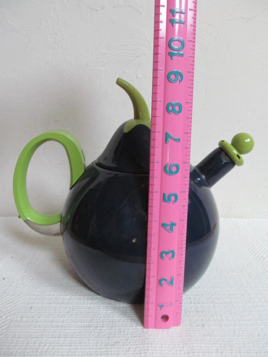 Vintage Copco Eggplant Enamel Whistling Tea Kettle