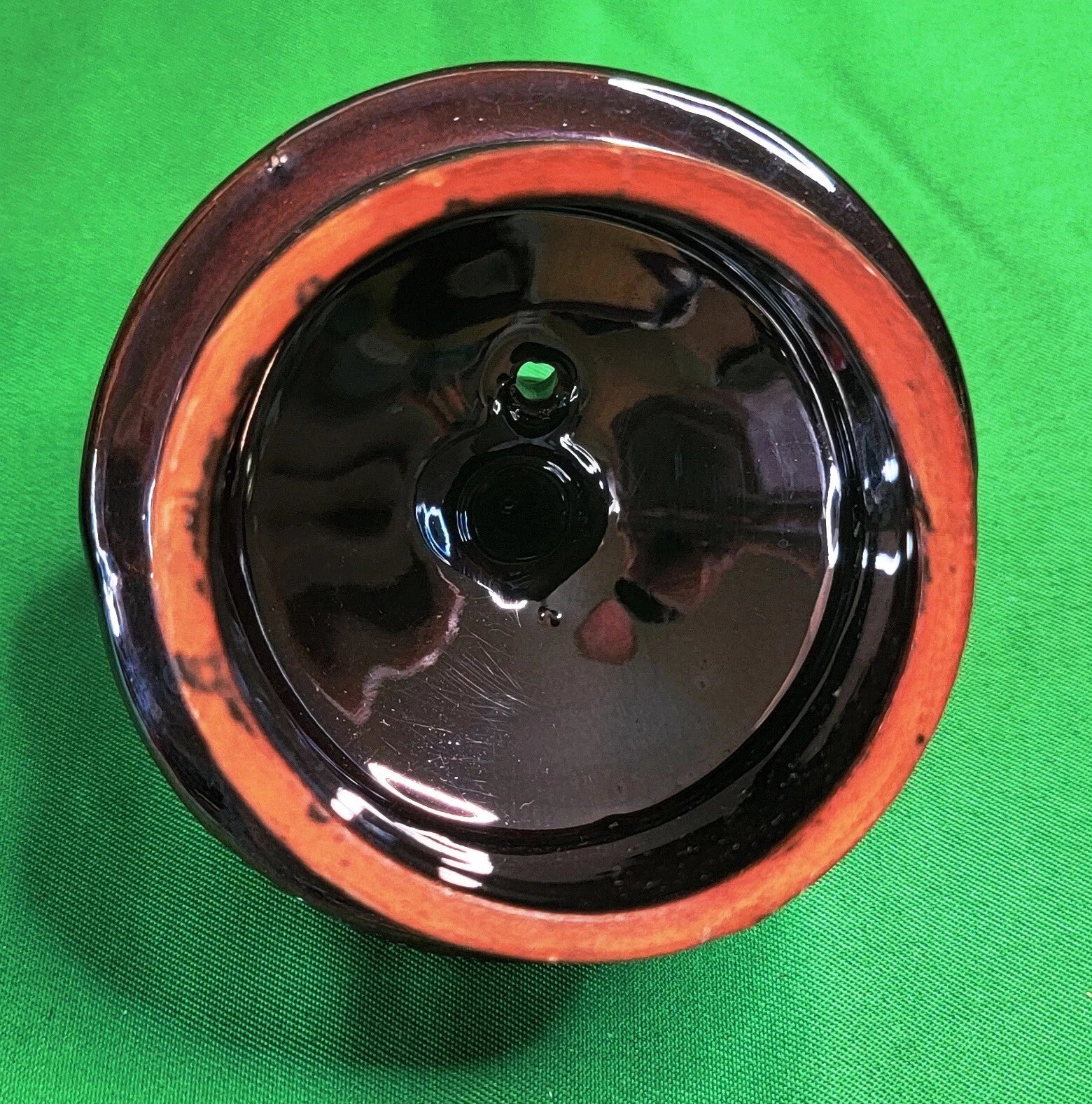 Beautiful Vtg Teapot Moriage Hand Painted Brown Glazed Pottery Occupied Japan